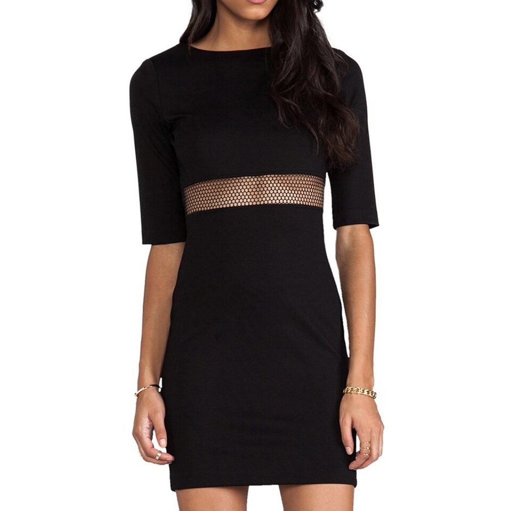 Amanda Uprichard Mesh Sheath Dress Size XS